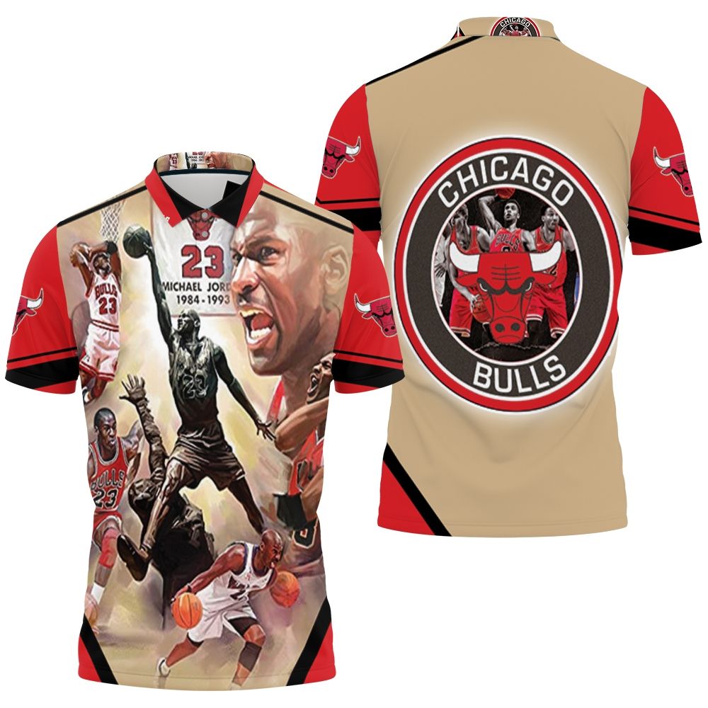 Chicago Bulls Legend Michael Jordan 23 1984-1993 Polo Shirt All Over Print Shirt 3d T-shirt Chicago Bulls Legend Michael Jordan 23 1984-1993 Polo Shirt All Over Print Shirt 3d T-shirt