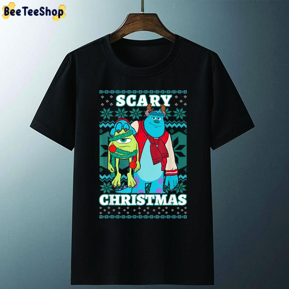 Christmas Scary Ugly Pattern Monsters Inc Unisex T-Shirt Christmas Scary Ugly Pattern Monsters Inc Unisex T-Shirt