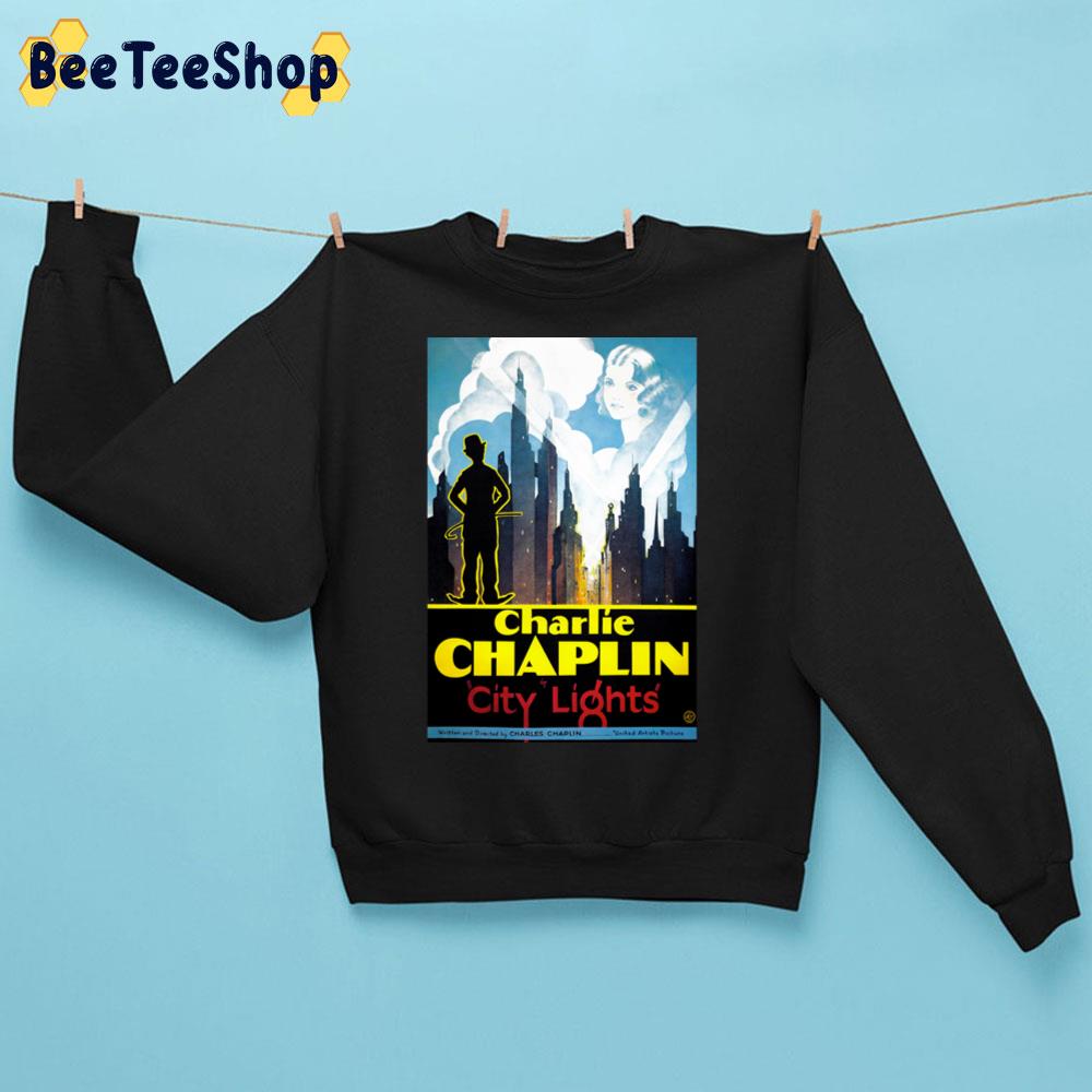City Lights Vintage Film Charlie Chaplin Unisex Sweatshirt City Lights Vintage Film Charlie Chaplin Unisex Sweatshirt