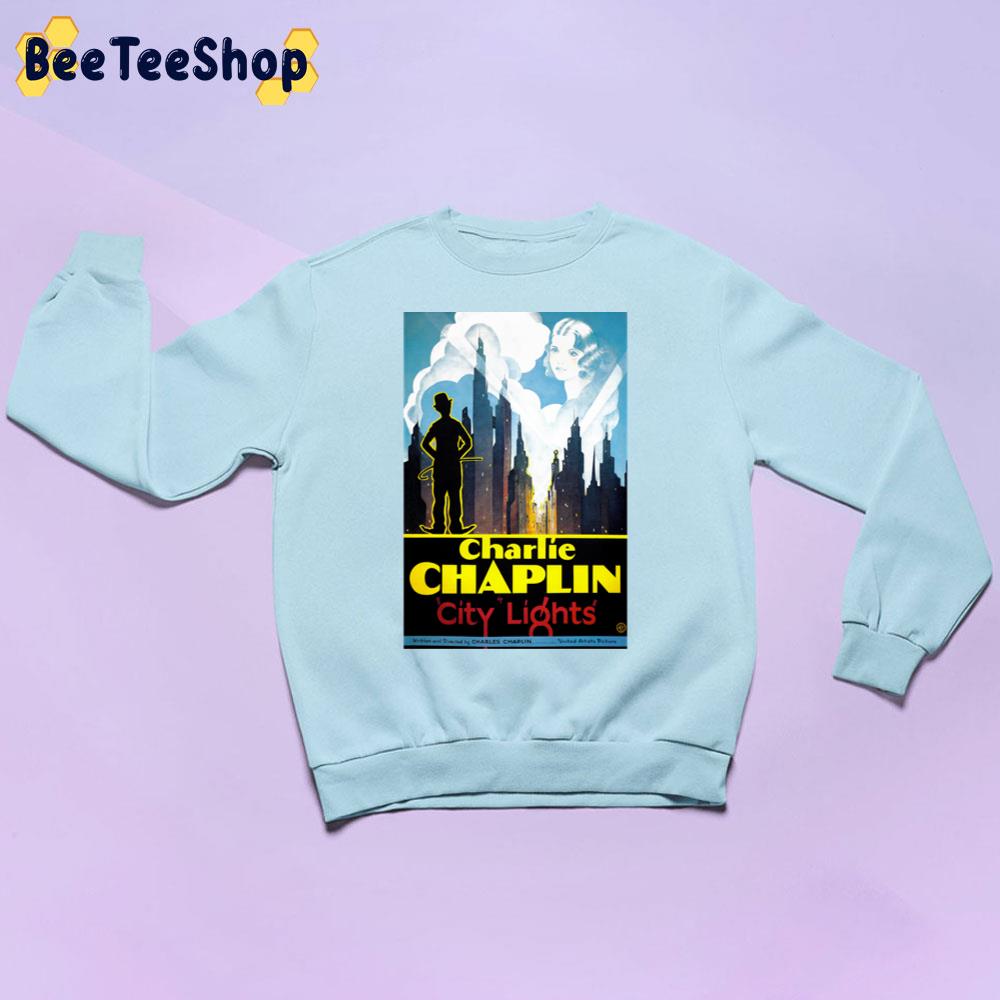 City Lights Vintage Film Charlie Chaplin Unisex Sweatshirt City Lights Vintage Film Charlie Chaplin Unisex Sweatshirt