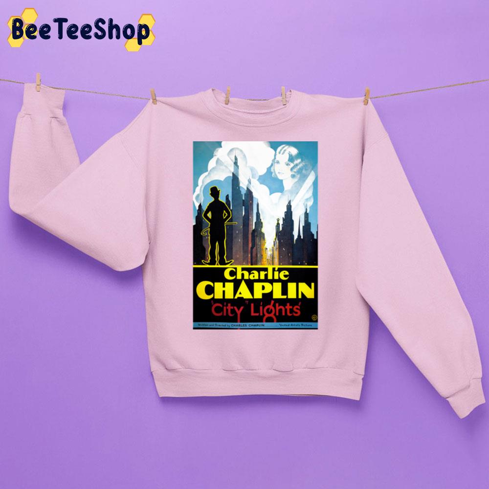 City Lights Vintage Film Charlie Chaplin Unisex Sweatshirt City Lights Vintage Film Charlie Chaplin Unisex Sweatshirt