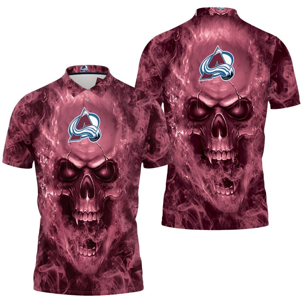 Colorado Avalanche Nhl Fans Skull Polo Shirt All Over Print Shirt 3d T-shirt Colorado Avalanche Nhl Fans Skull Polo Shirt All Over Print Shirt 3d T-shirt