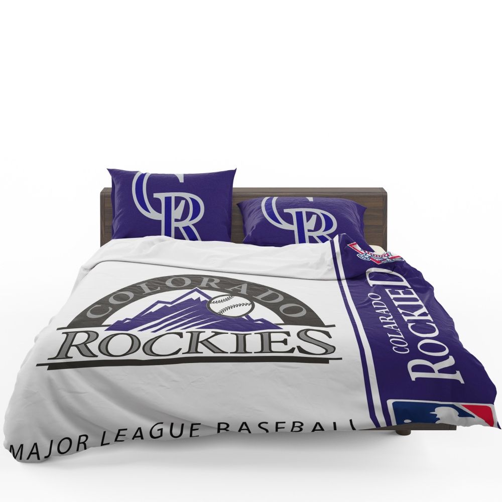 Colorado Rockies Logo MLB Bedding Set Colorado Rockies Logo MLB Bedding Set