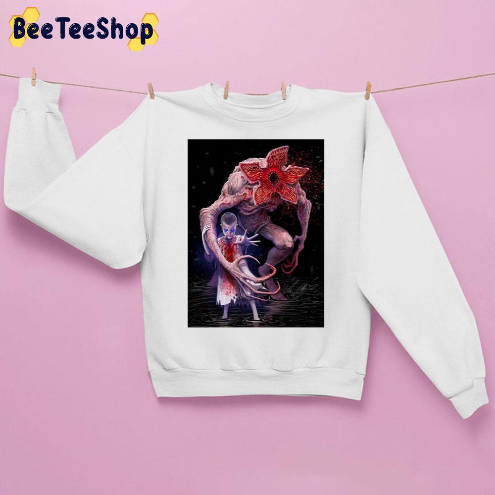 Cool Demogorgon And Eleven Stranger Things 4 2022 Unisex Sweatshirt Cool Demogorgon And Eleven Stranger Things 4 2022 Unisex Sweatshirt