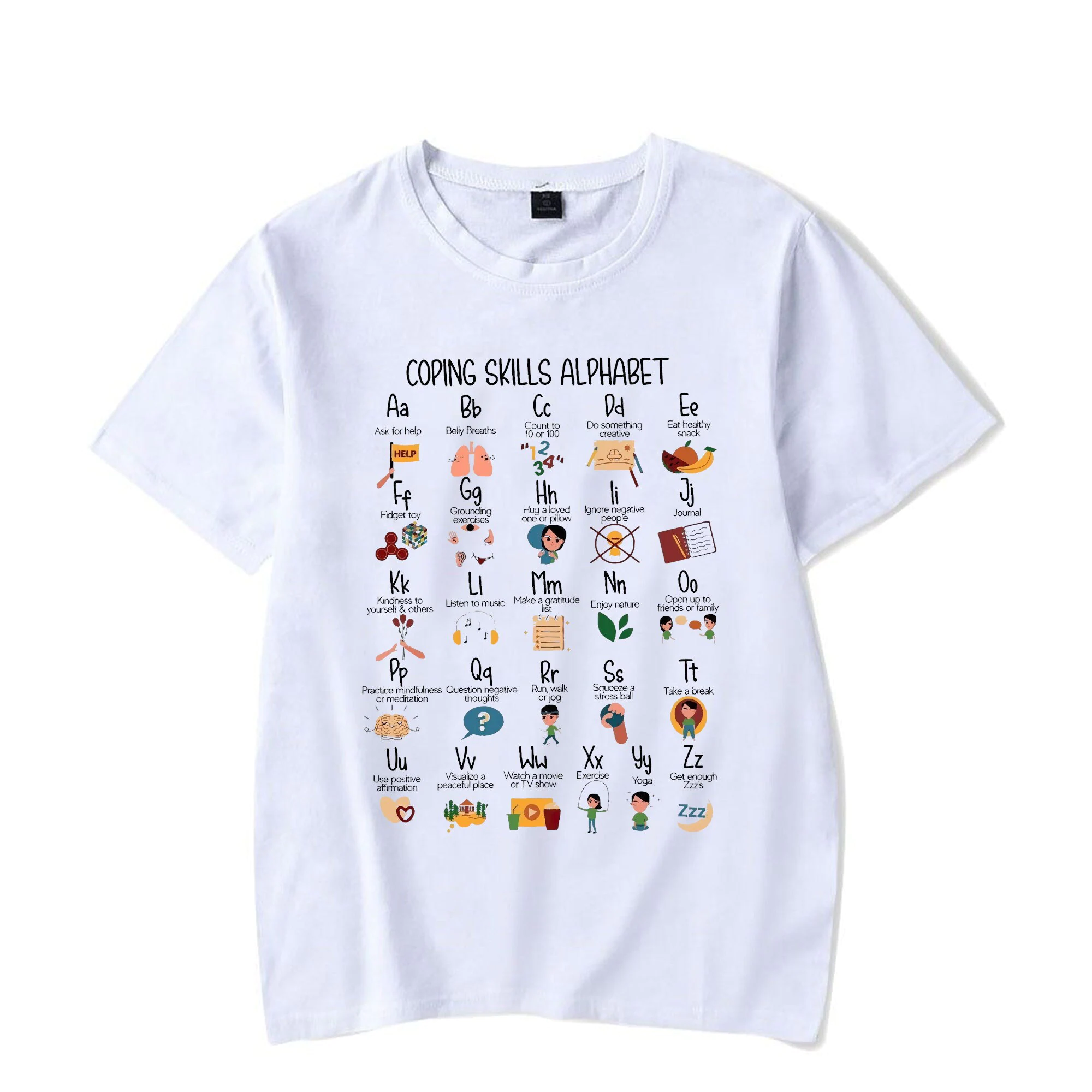 Coping Skills Alphabet Unisex Sweatshirt Coping Skills Alphabet Unisex Sweatshirt