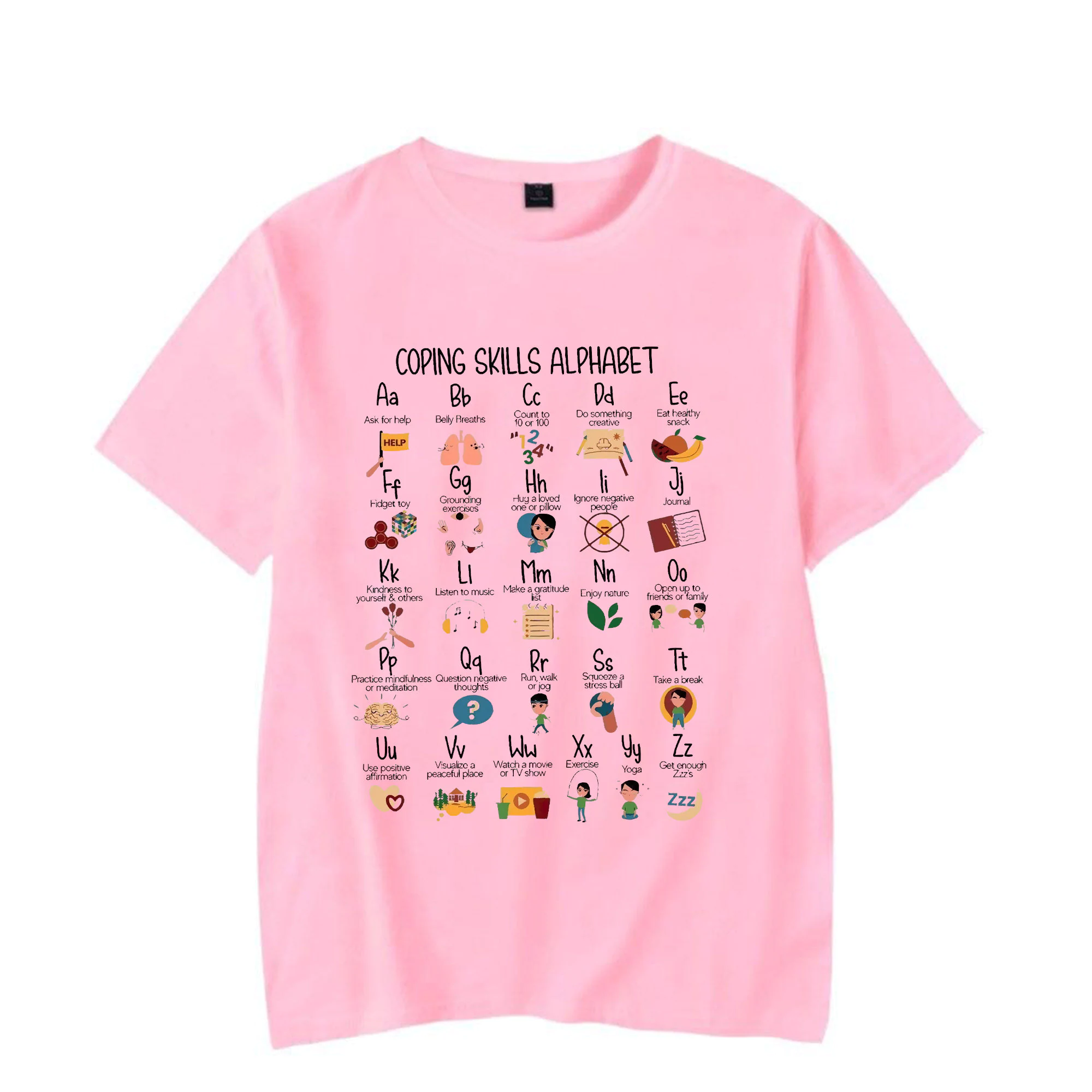 Coping Skills Alphabet Unisex Sweatshirt Coping Skills Alphabet Unisex Sweatshirt