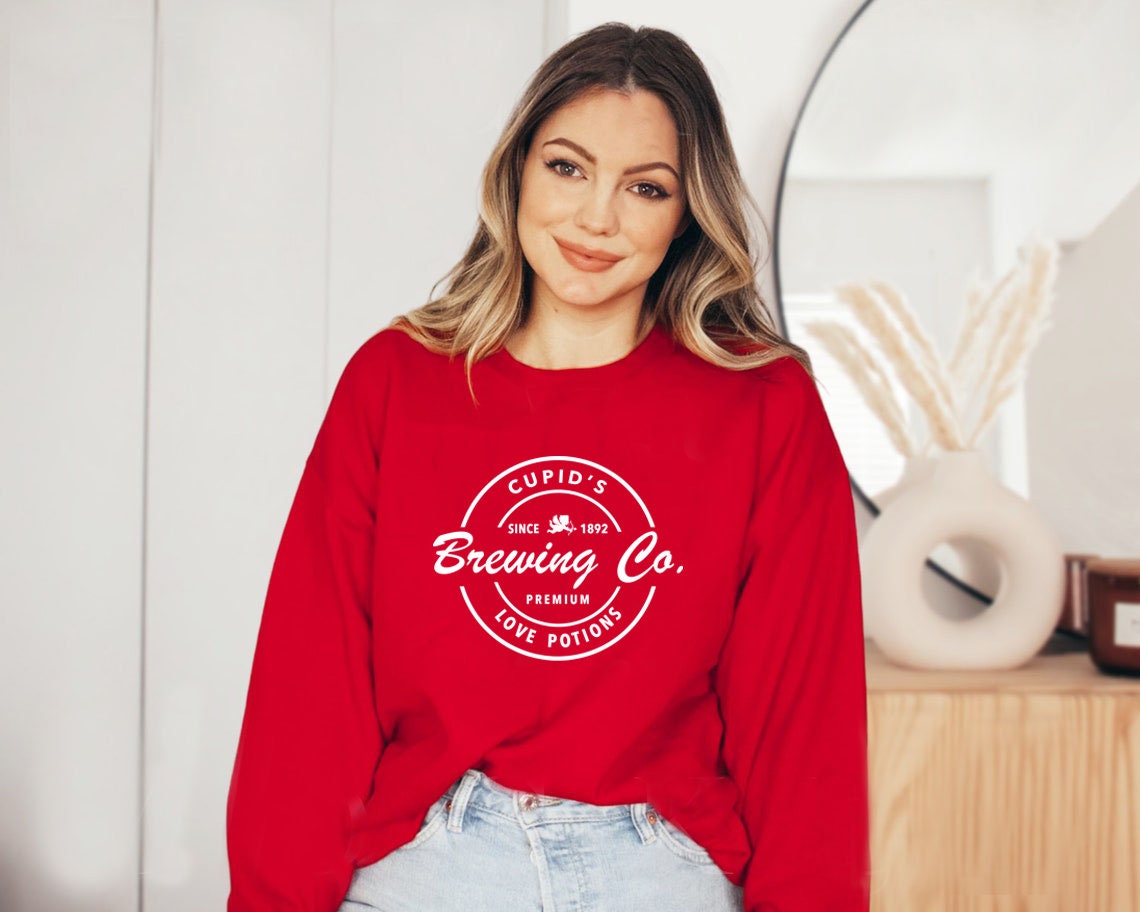 Cupids Brewing Co Valentines Day Unisex Sweatshirt Cupids Brewing Co Valentines Day Unisex Sweatshirt