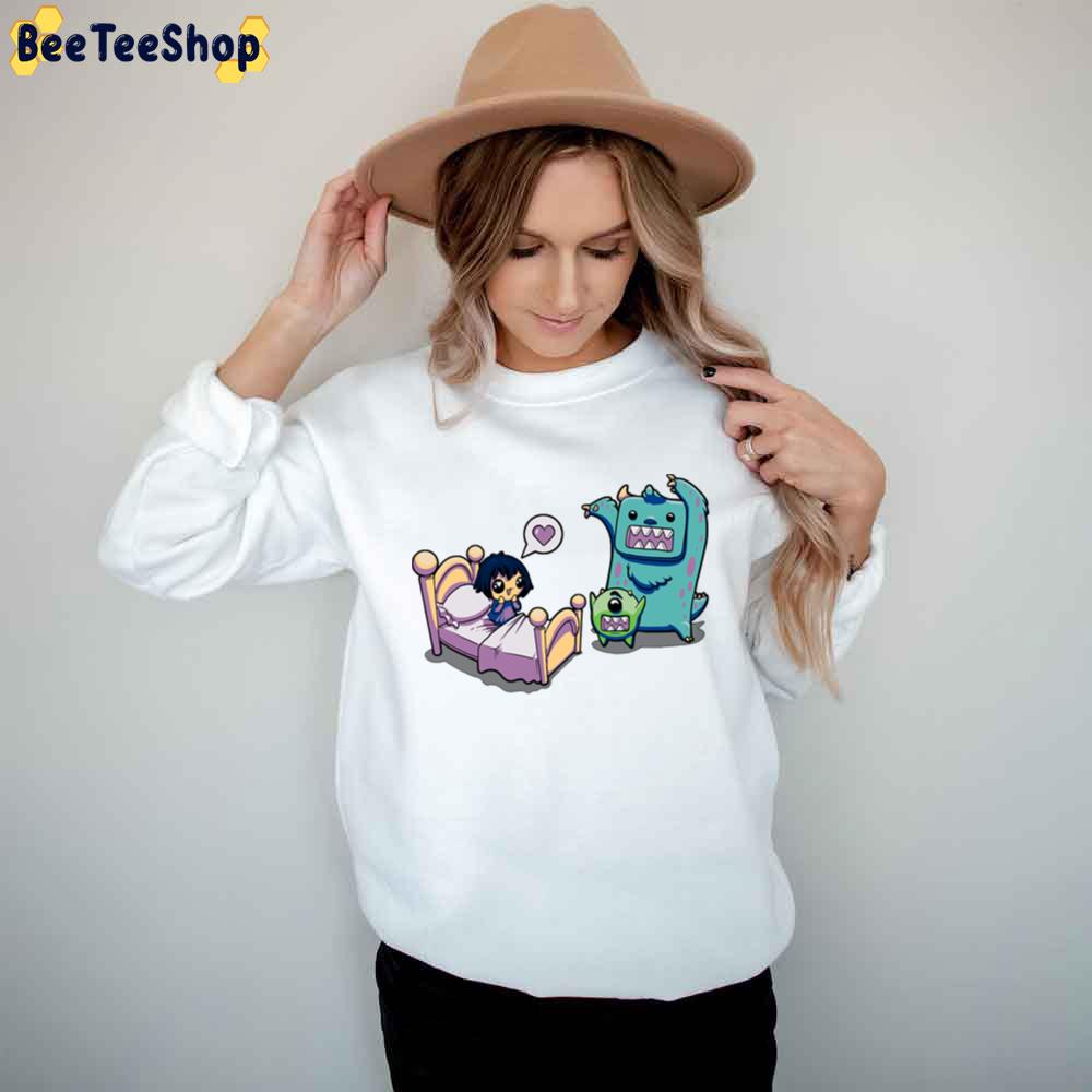 Cute Art Boo Mike And James Monsters Inc Unisex T-Shirt Cute Art Boo Mike And James Monsters Inc Unisex T-Shirt