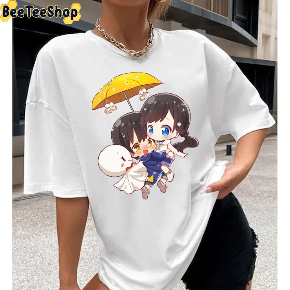 Cute Chibi Hodaka Carries Hina Weathering With You Unisex T-Shirt Cute Chibi Hodaka Carries Hina Weathering With You Unisex T-Shirt