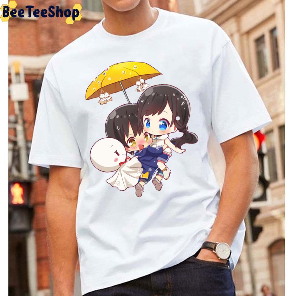 Cute Chibi Hodaka Carries Hina Weathering With You Unisex T-Shirt Cute Chibi Hodaka Carries Hina Weathering With You Unisex T-Shirt