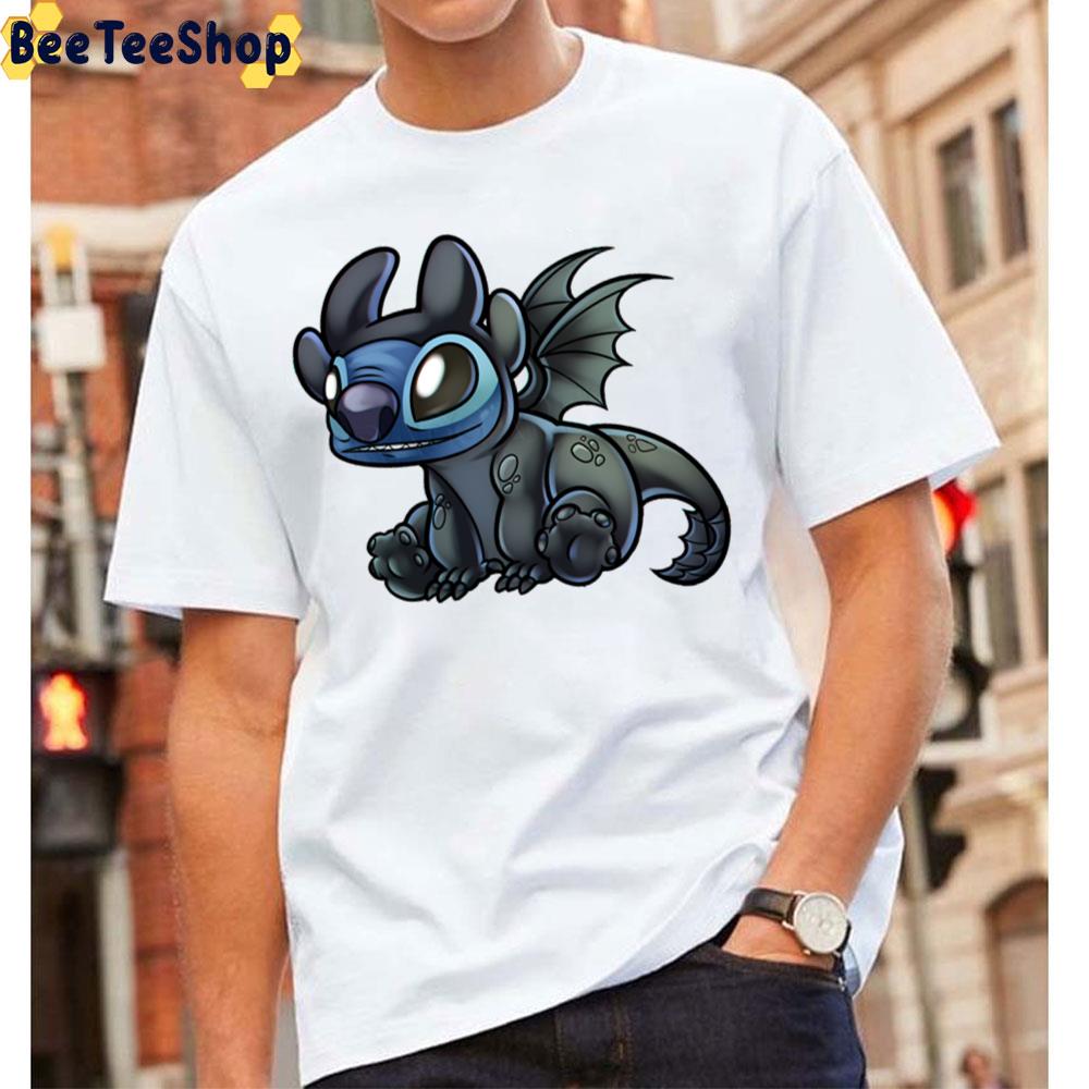 Cute Chibi Stitch How To Train Your Dragon Unisex T-Shirt Cute Chibi Stitch How To Train Your Dragon Unisex T-Shirt