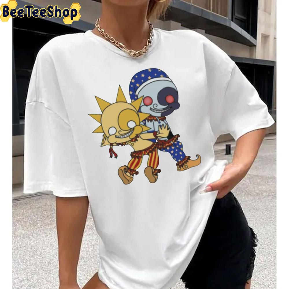 Cute Fnaf Security Breach Sundrop And Moondrop Chibi Unisex T-Shirt Cute Fnaf Security Breach Sundrop And Moondrop Chibi Unisex T-Shirt