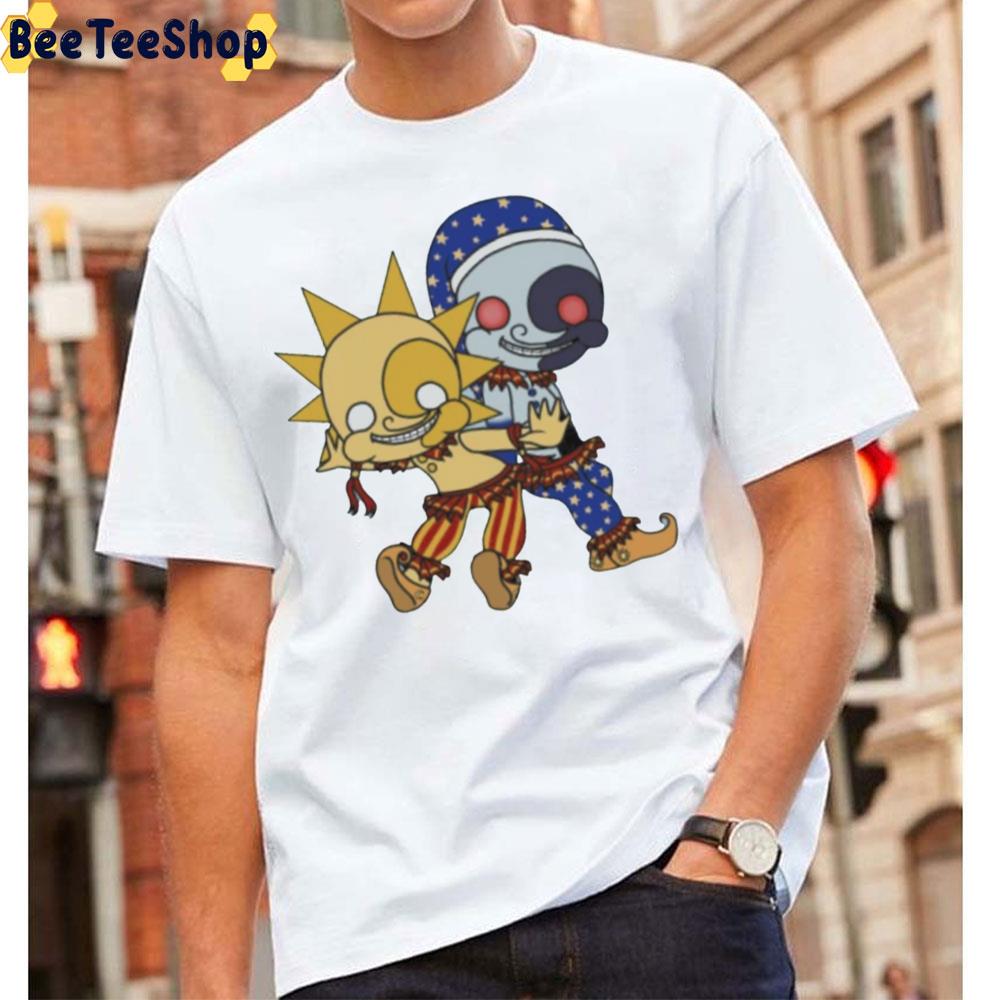 Cute Fnaf Security Breach Sundrop And Moondrop Chibi Unisex T-Shirt Cute Fnaf Security Breach Sundrop And Moondrop Chibi Unisex T-Shirt