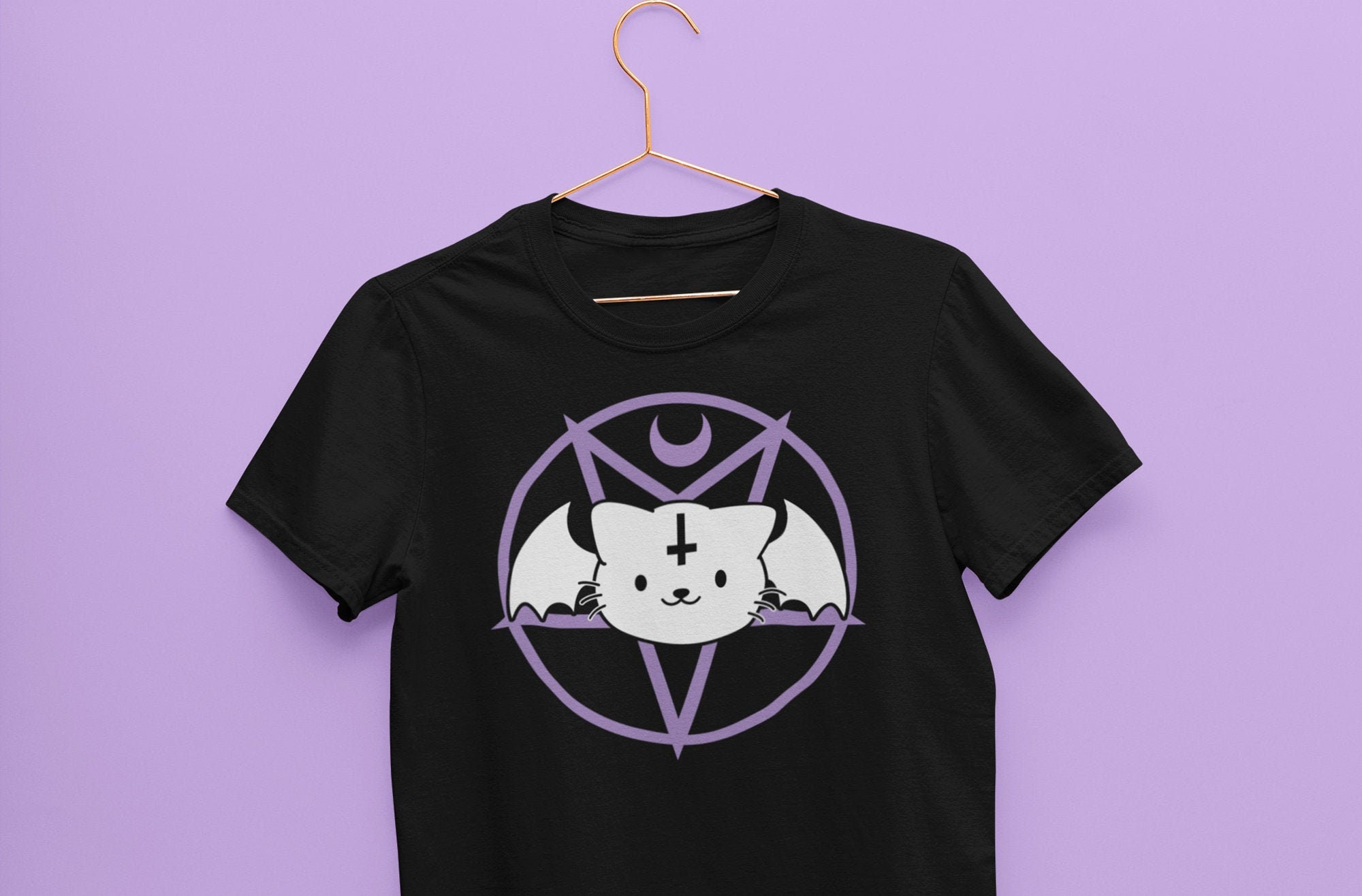 Cute Kawaii Demon Kitty Bad Cat Unisex T-Shirt Cute Kawaii Demon Kitty Bad Cat Unisex T-Shirt