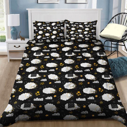 Cute Sheep Sushi Pattern Bedding Set Cute Sheep Sushi Pattern Bedding Set