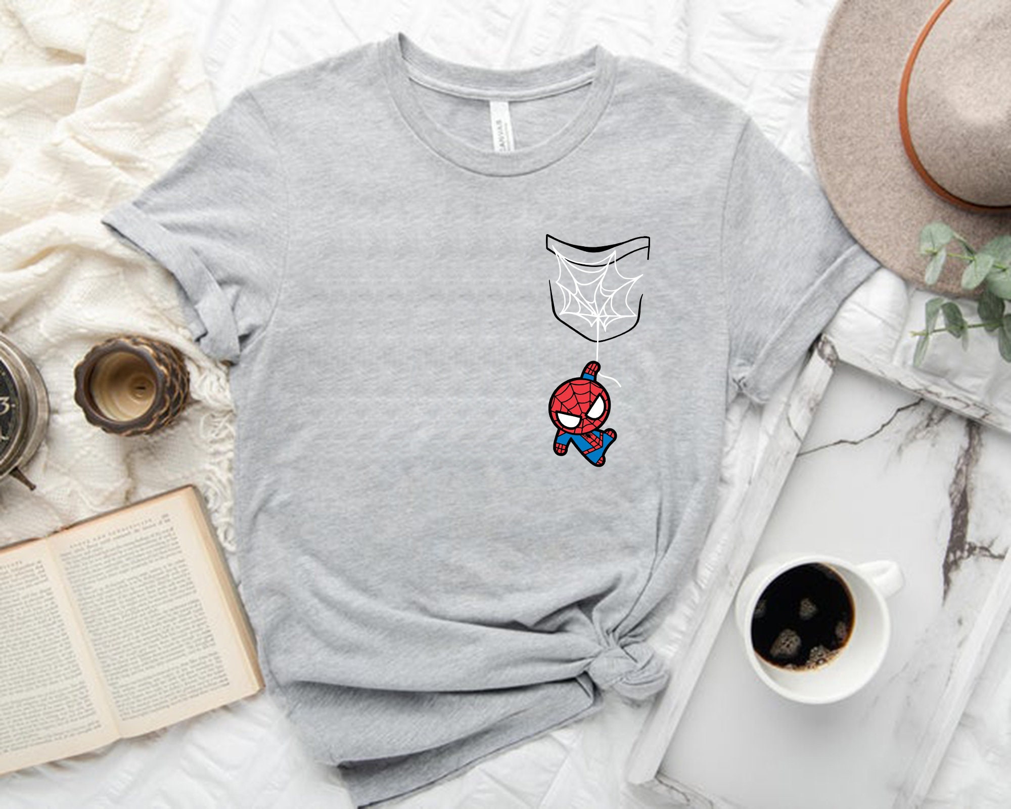 Cute Spider Man Pocket Unisex Shirt Cute Spider Man Pocket Unisex Shirt