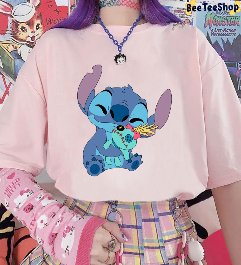 Cute Stitch With Scrump Unisex T-Shirt Cute Stitch With Scrump Unisex T-Shirt