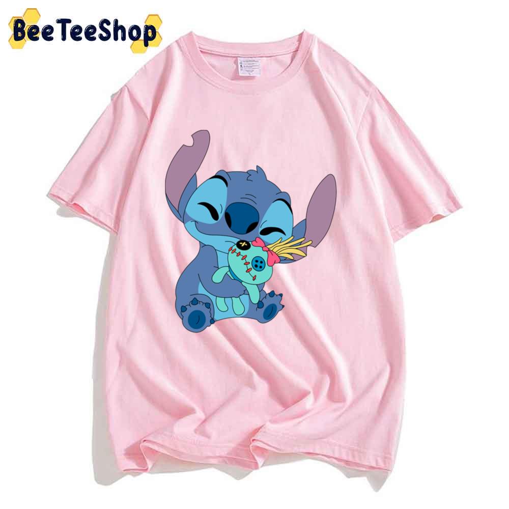 Cute Stitch With Scrump Unisex T-Shirt Cute Stitch With Scrump Unisex T-Shirt