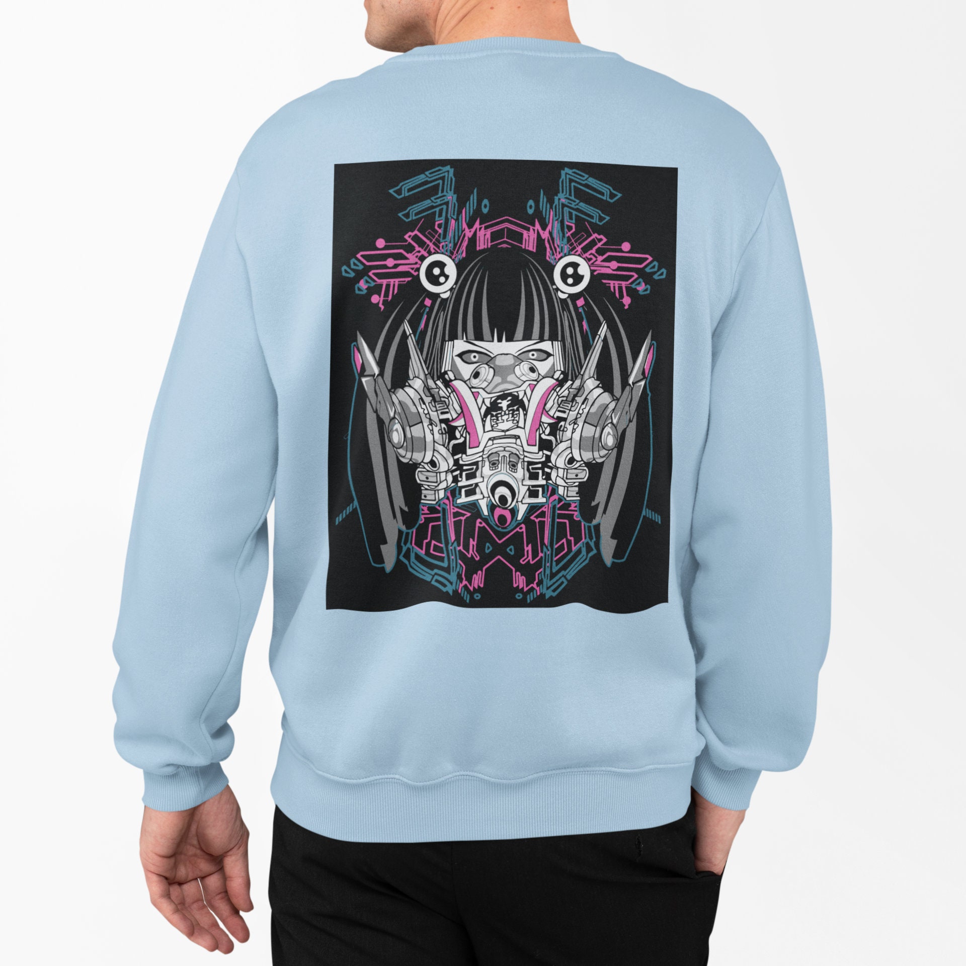 Cyberpunk Japanese Kanji Japanese Artwork Unisex Sweatshirt Cyberpunk Japanese Kanji Japanese Artwork Unisex Sweatshirt