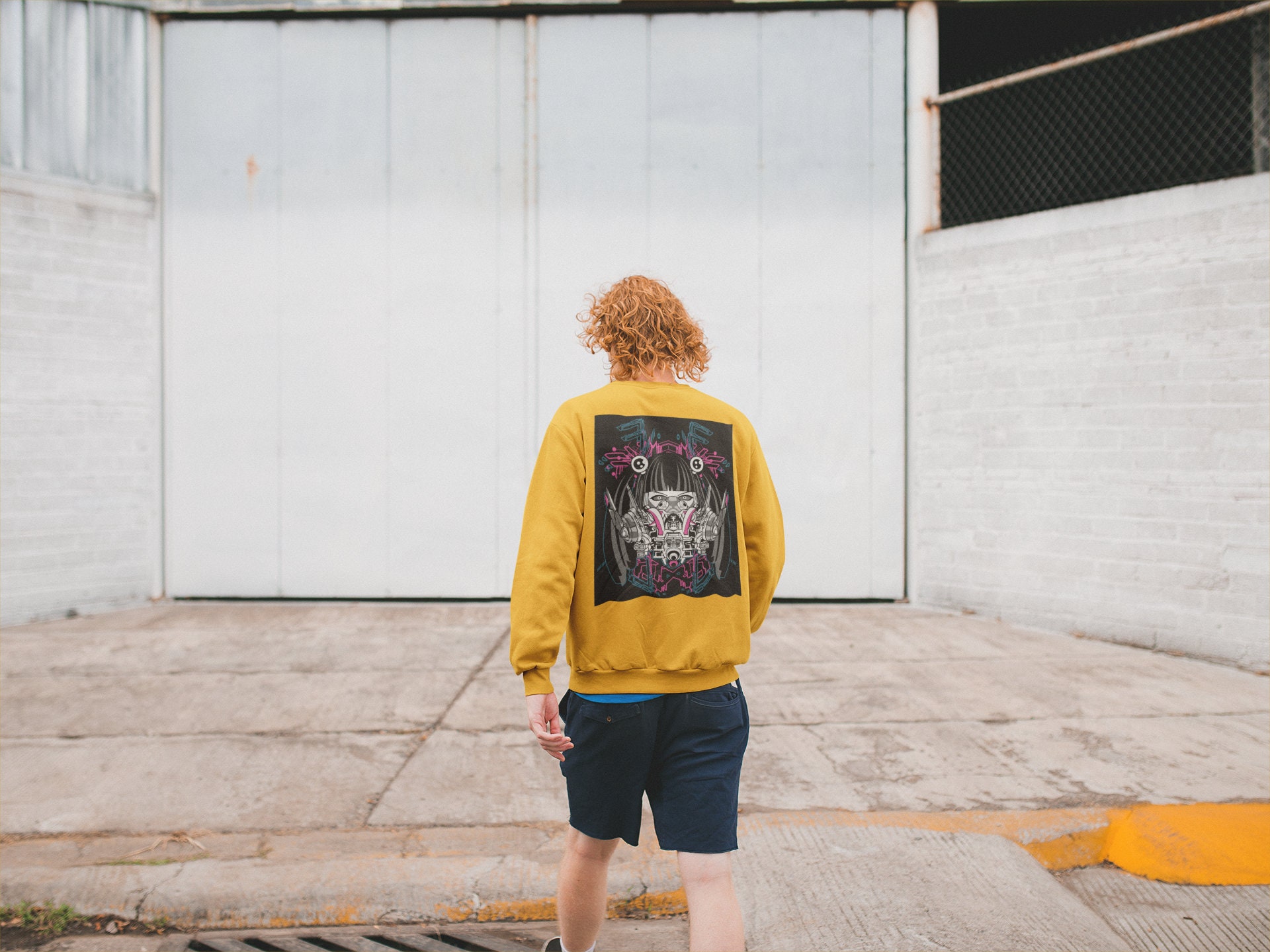 Cyberpunk Japanese Kanji Japanese Artwork Unisex Sweatshirt Cyberpunk Japanese Kanji Japanese Artwork Unisex Sweatshirt