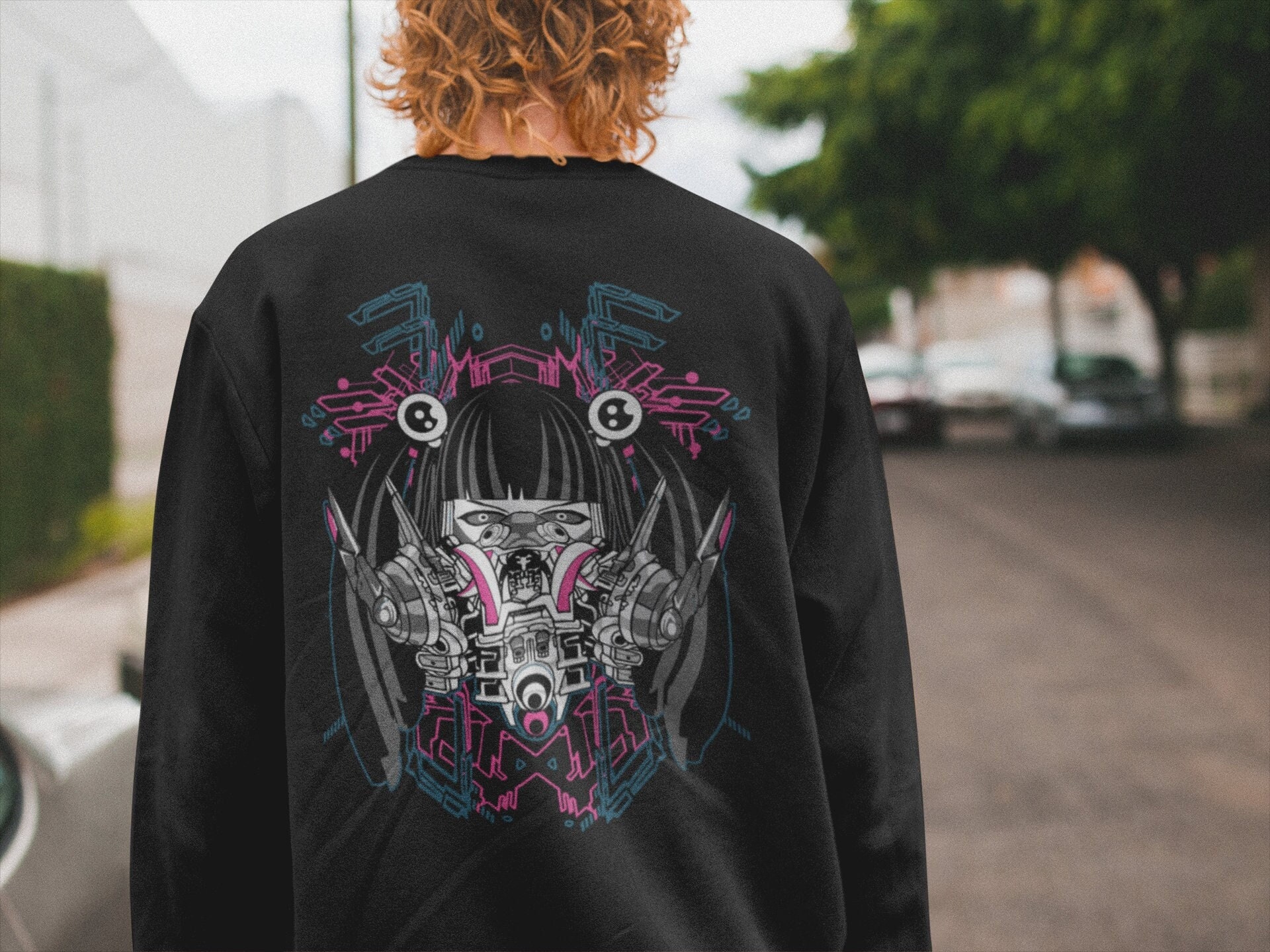 Cyberpunk Japanese Kanji Japanese Artwork Unisex Sweatshirt Cyberpunk Japanese Kanji Japanese Artwork Unisex Sweatshirt