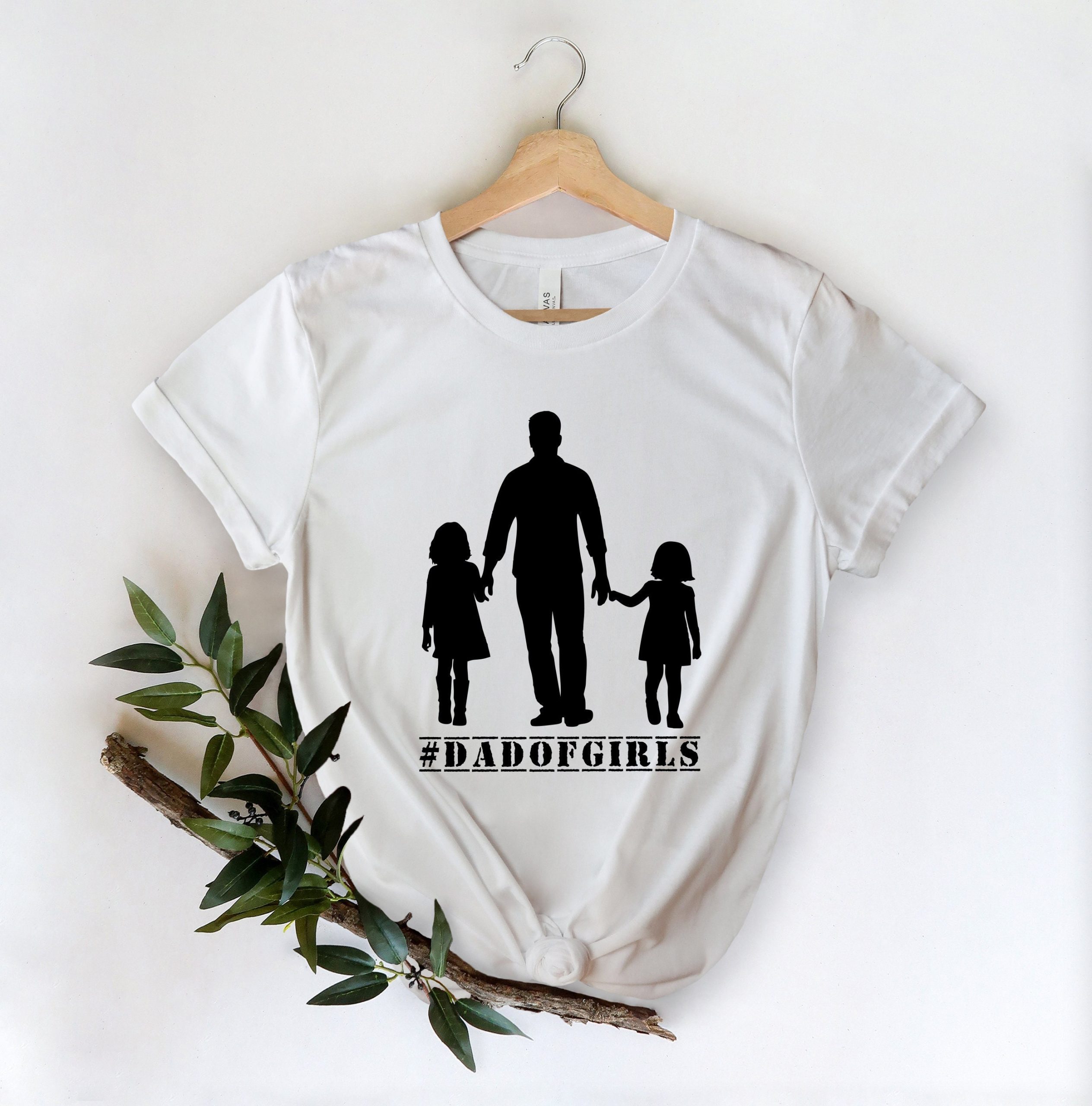 Dad Of Girl White Art Father's Day Unisex T-Shirt Dad Of Girl White Art Father's Day Unisex T-Shirt