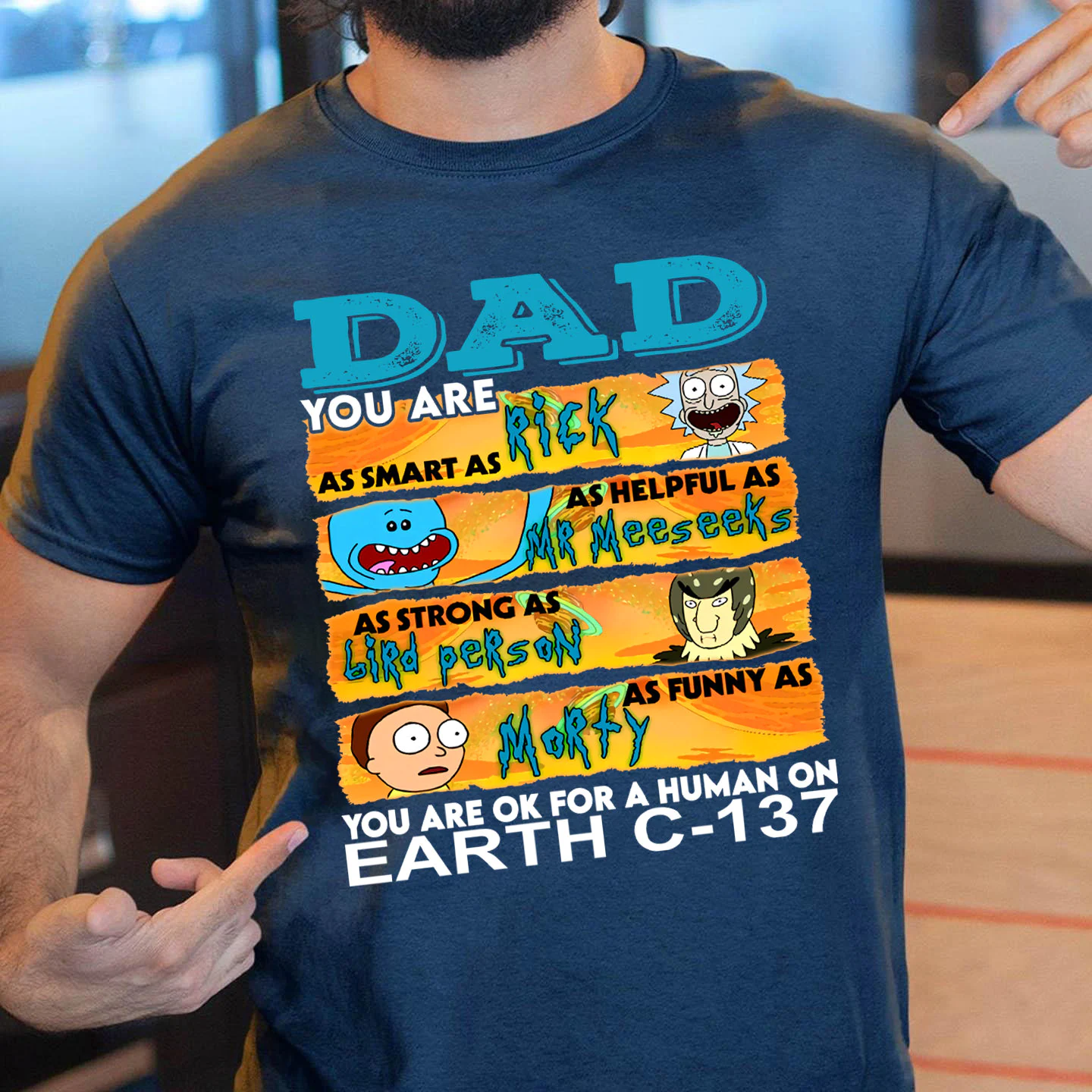 Dad You Are Rick And Morty You Are Ok For A Human On Earth Unisex T-Shirt Dad You Are Rick And Morty You Are Ok For A Human On Earth Unisex T-Shirt