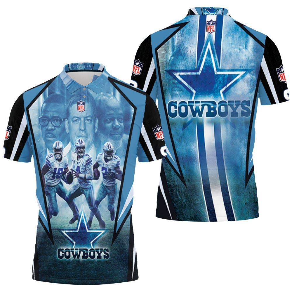 Dallas Cowboys Amari Cooper 19 Dak Prescott 4 Ezekiel Elliott 21 3d Polo Shirt All Over Print Shirt 3d T-shirt Dallas Cowboys Amari Cooper 19 Dak Prescott 4 Ezekiel Elliott 21 3d Polo Shirt All Over Print Shirt 3d T-shirt