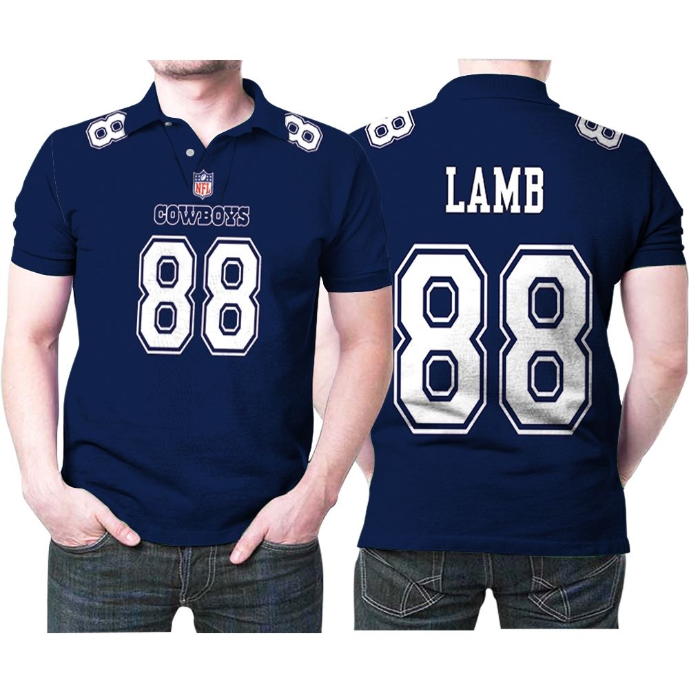 Dallas Cowboys Ceedee Lamb #88 Great Player Nfl American Football Game Navy 2019 Jersey Style Gift For Cowboys Fans Polo Shirt Dallas Cowboys Ceedee Lamb #88 Great Player Nfl American Football Game Navy 2019 Jersey Style Gift For Cowboys Fans Polo Shirt