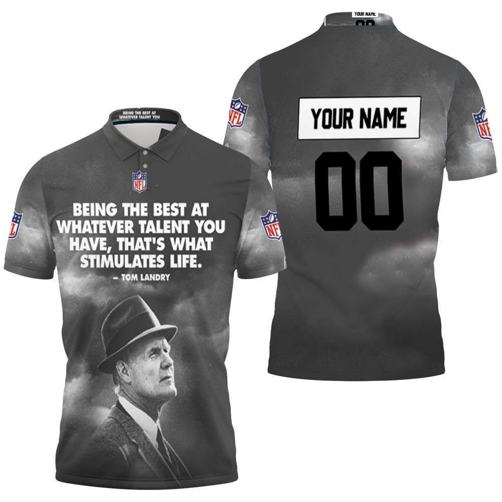 Dallas Cowboys Tom Landry Quote Personalized Polo Shirt All Over Print Shirt 3d T-shirt Dallas Cowboys Tom Landry Quote Personalized Polo Shirt All Over Print Shirt 3d T-shirt