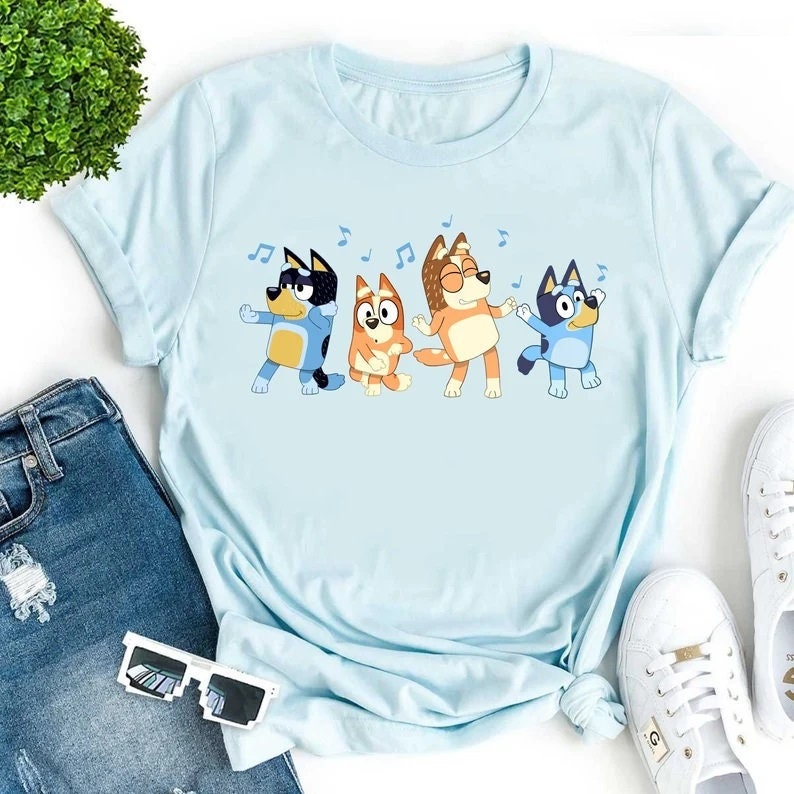 Dancing Bluey Family Unisex T-Shirt Dancing Bluey Family Unisex T-Shirt