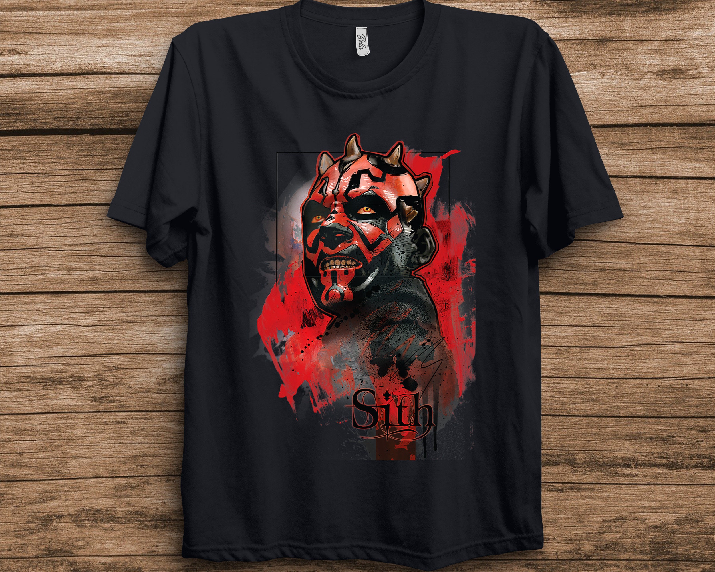 Darth Maul Sith Portrait Star Wars Unisex T-Shirt Darth Maul Sith Portrait Star Wars Unisex T-Shirt