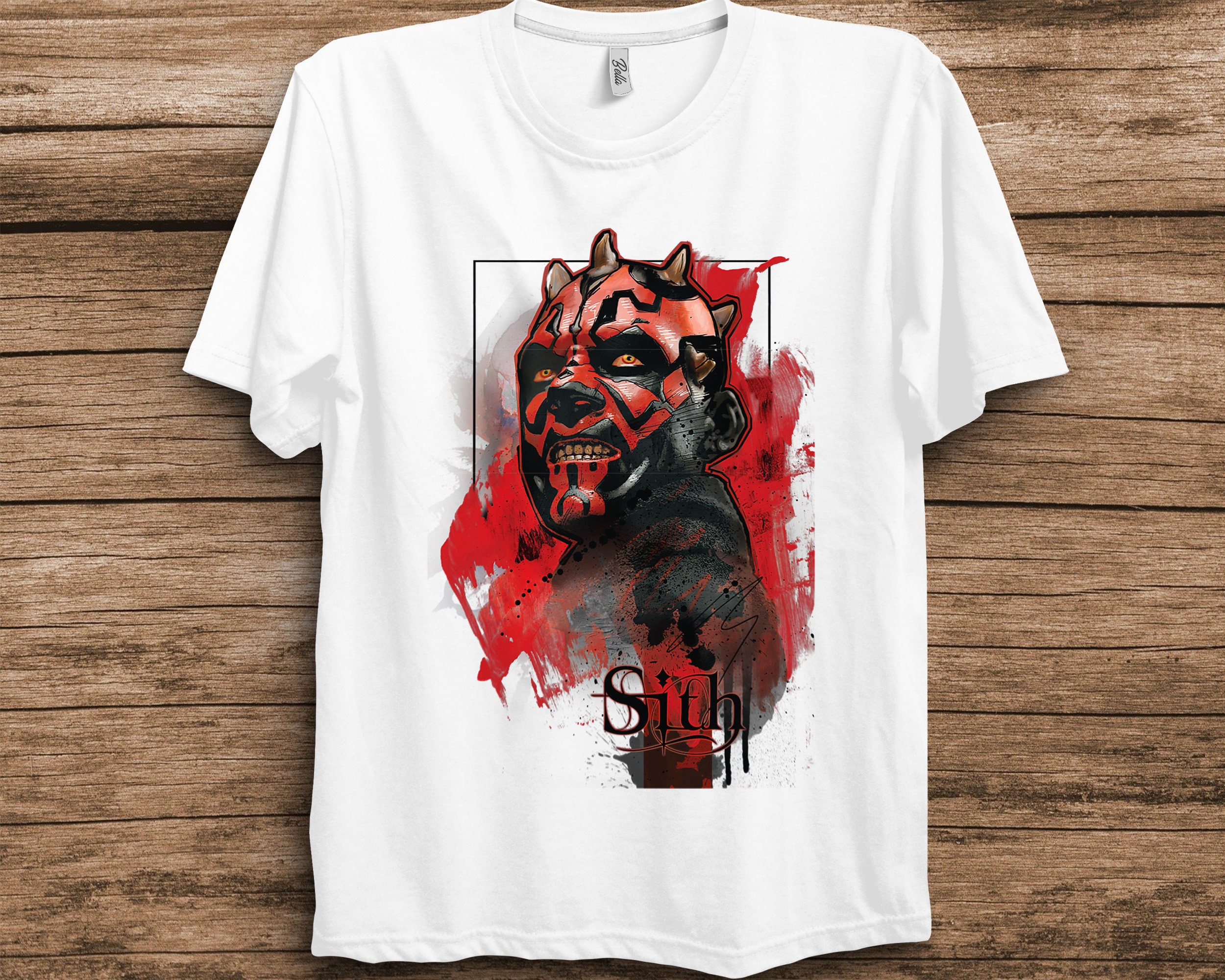 Darth Maul Sith Portrait Star Wars Unisex T-Shirt Darth Maul Sith Portrait Star Wars Unisex T-Shirt