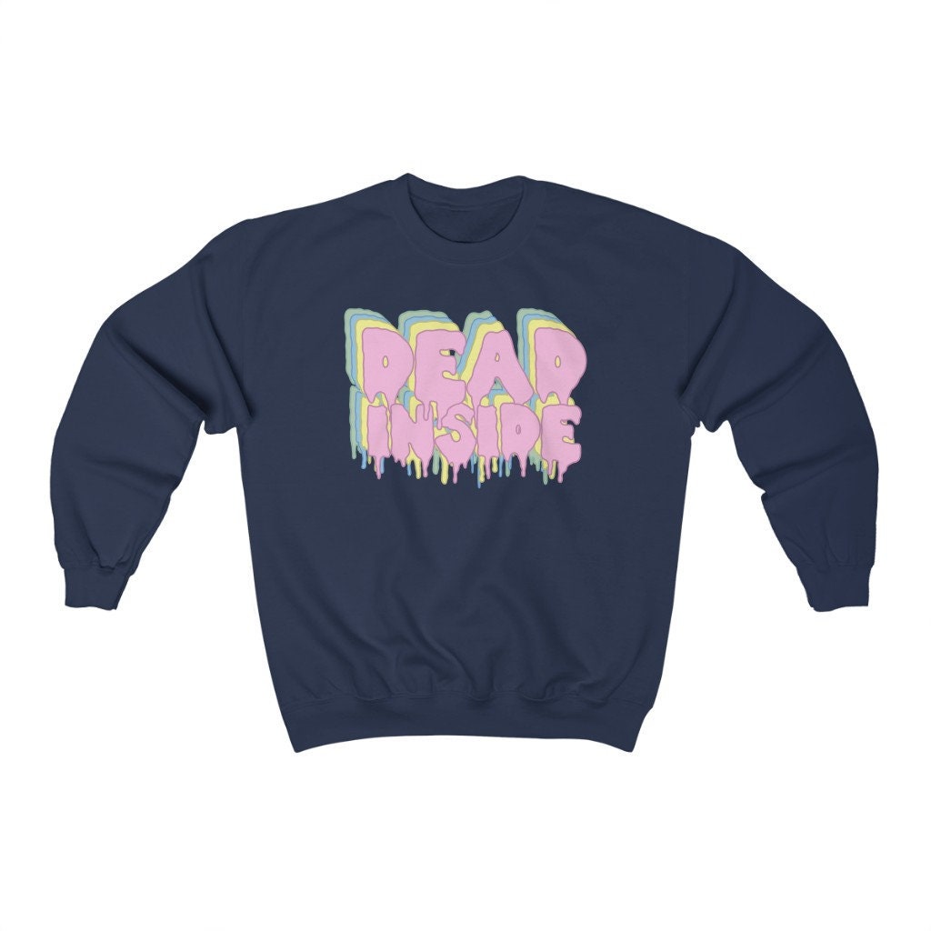 Dead Inside Pastel Goth Retro Unisex Sweatshirt Dead Inside Pastel Goth Retro Unisex Sweatshirt