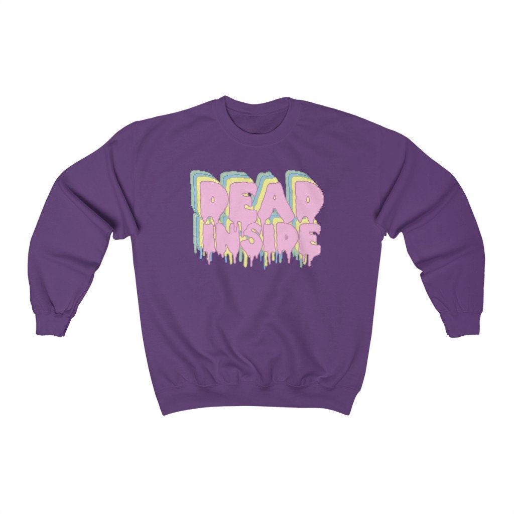 Dead Inside Pastel Goth Retro Unisex Sweatshirt Dead Inside Pastel Goth Retro Unisex Sweatshirt