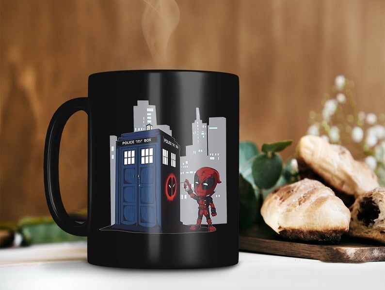 Deadpool Painting Tardis Interior Mug Marvel Mug Doctor Who Lover Gift Premium Sublime Ceramic Coffee Mug Black Deadpool Painting Tardis Interior Mug Marvel Mug Doctor Who Lover Gift Premium Sublime Ceramic Coffee Mug Black