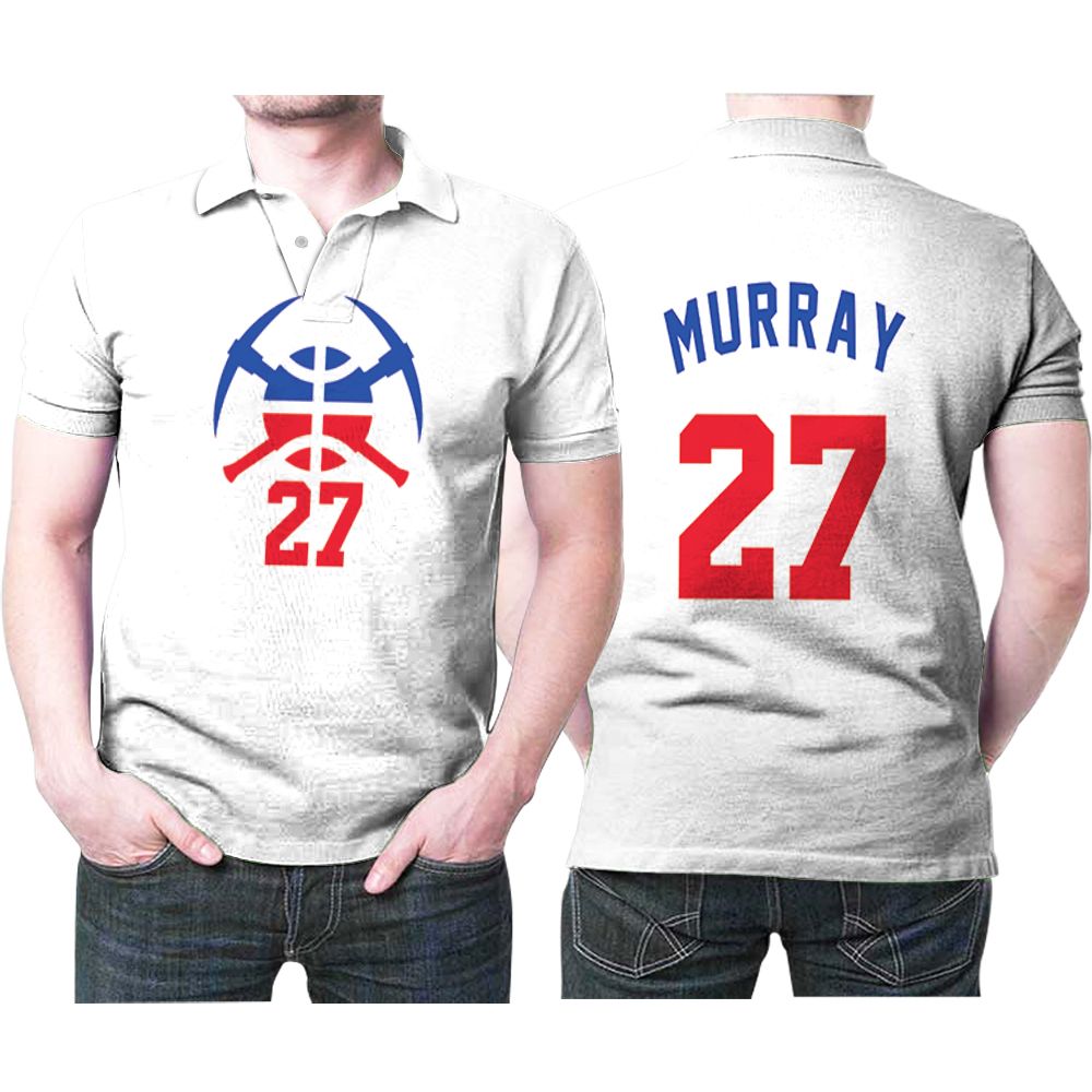 Denver Nuggets Jamal Murray 27 Nba Basketball Team Logo Earned Edition White Jersey Style Gift For Nuggets Fans Polo Shirt Denver Nuggets Jamal Murray 27 Nba Basketball Team Logo Earned Edition White Jersey Style Gift For Nuggets Fans Polo Shirt