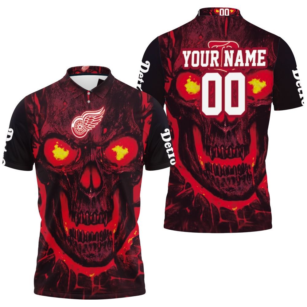 Detroit Red Wings Nhl Fan 3d Skull Demon Personalized Polo Shirt All Over Print Shirt 3d T-shirt Detroit Red Wings Nhl Fan 3d Skull Demon Personalized Polo Shirt All Over Print Shirt 3d T-shirt