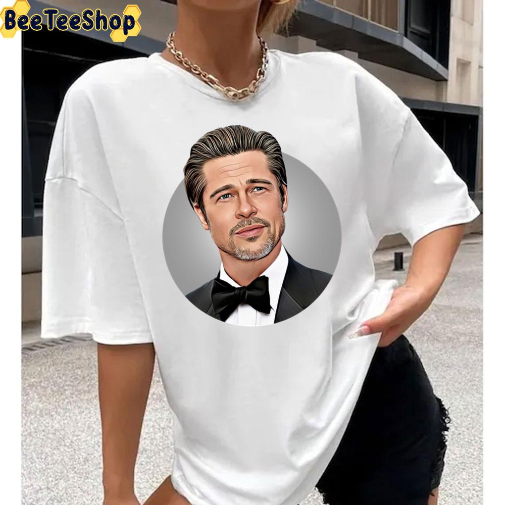 Digital Art Brad Pitt Unisex T-Shirt Digital Art Brad Pitt Unisex T-Shirt