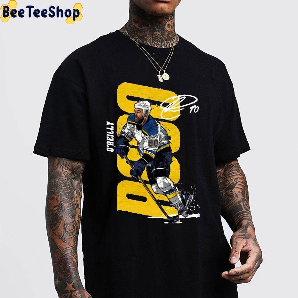 Digital Art Ryan O'reilly St Louis Blues Hockey Unisex T-Shirt Digital Art Ryan O'reilly St Louis Blues Hockey Unisex T-Shirt