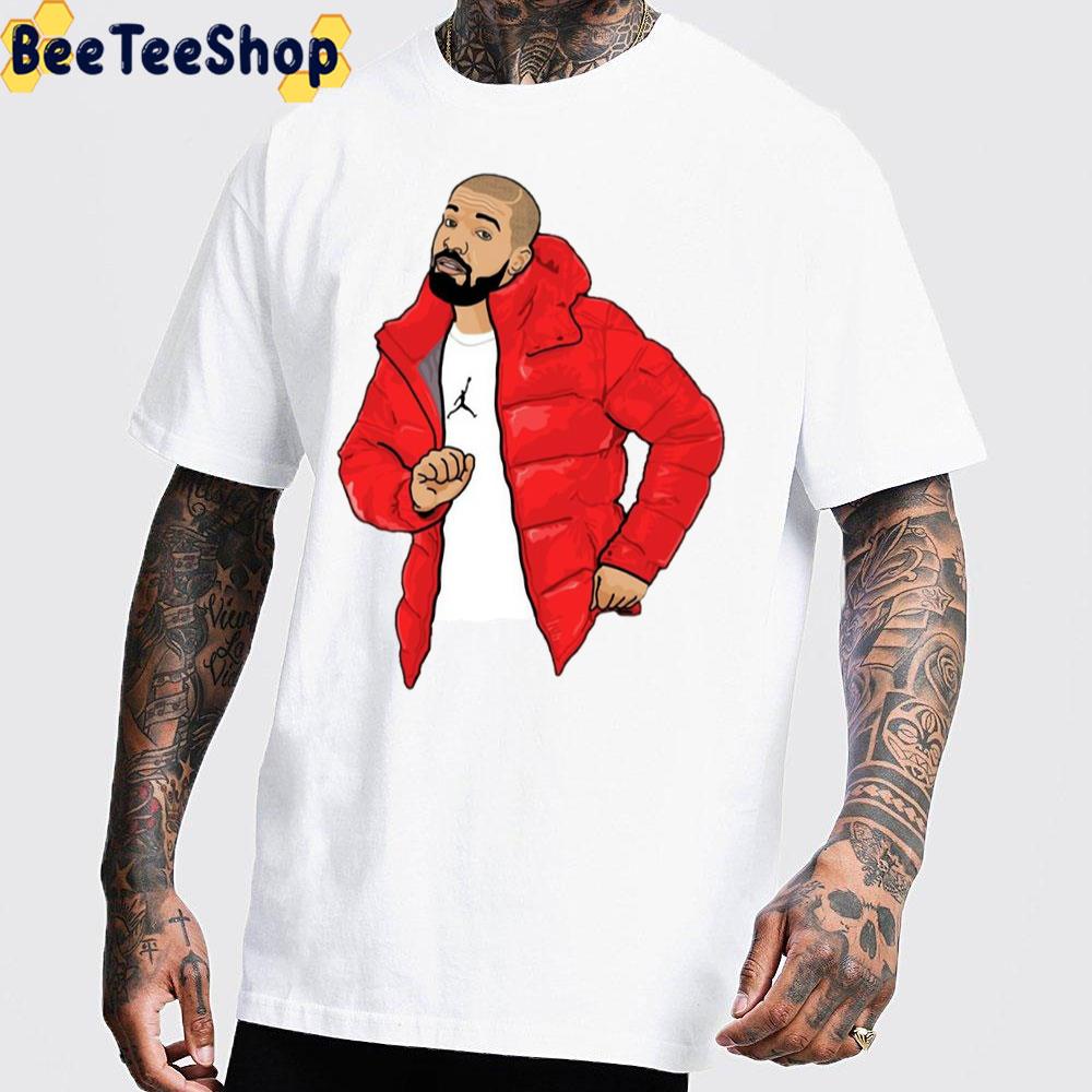 Digital Drake Wearing A Red Coat Rapper Unisex T-Shirt Digital Drake Wearing A Red Coat Rapper Unisex T-Shirt