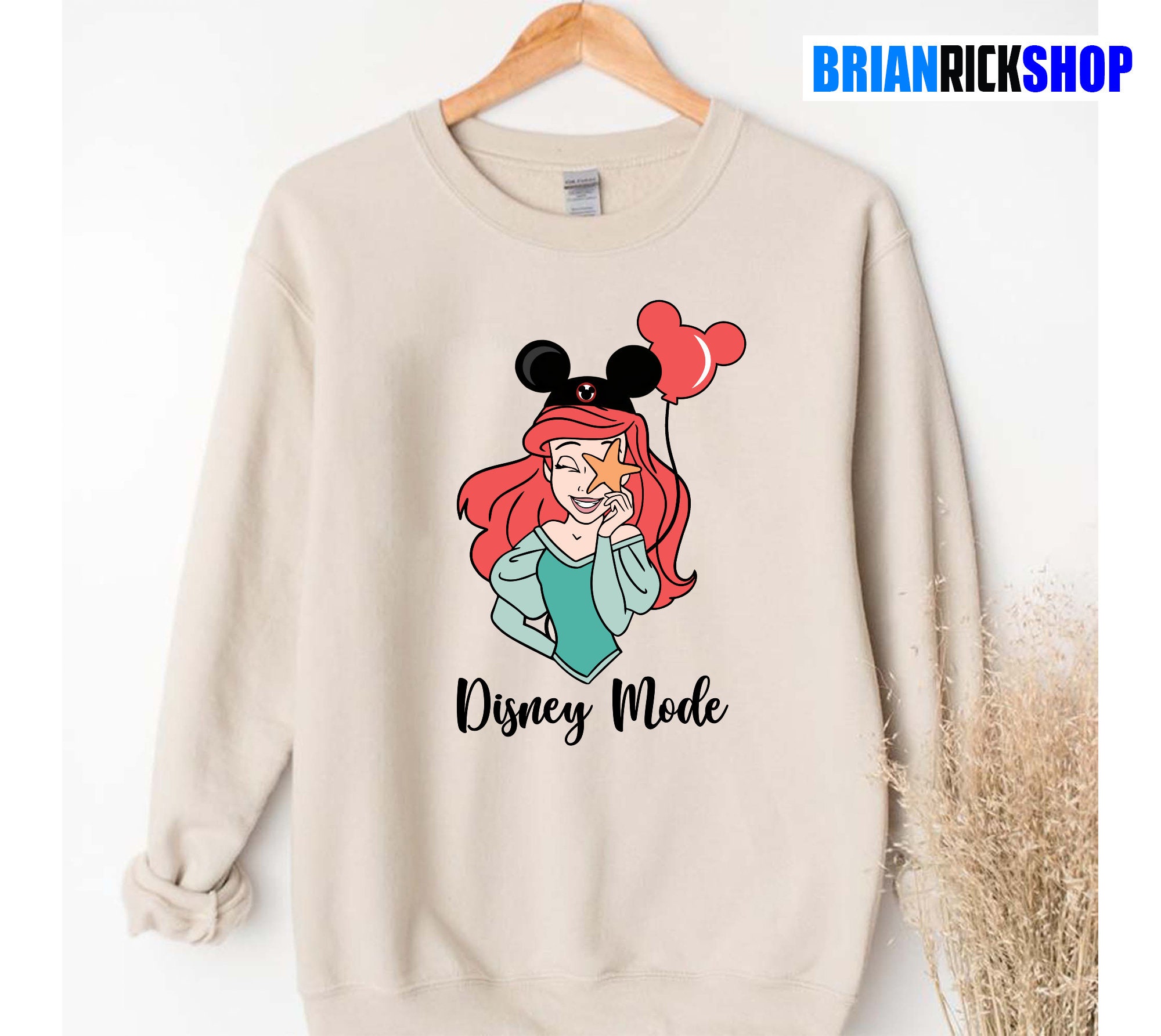Disney Mode Ariel Mermaid Princess Unisex Sweatshirt Disney Mode Ariel Mermaid Princess Unisex Sweatshirt