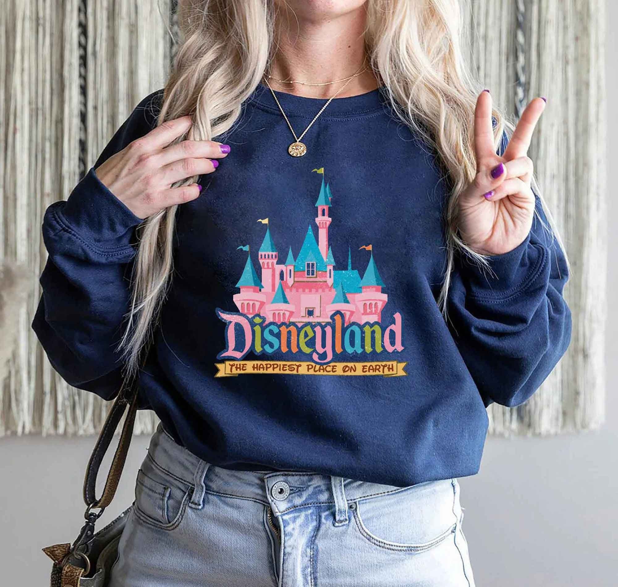 Disneyland The Happiest Place On Earth Unisex Sweatshirt Disneyland The Happiest Place On Earth Unisex Sweatshirt