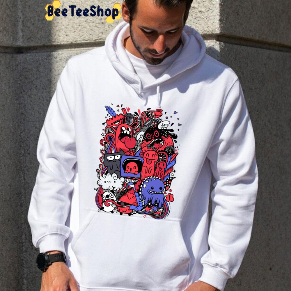 Doodle Monsters Unisex T-Shirt Doodle Monsters Unisex T-Shirt