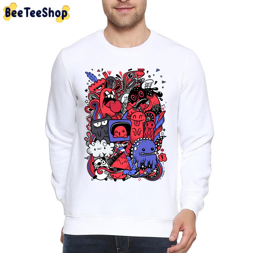 Doodle Monsters Unisex T-Shirt Doodle Monsters Unisex T-Shirt