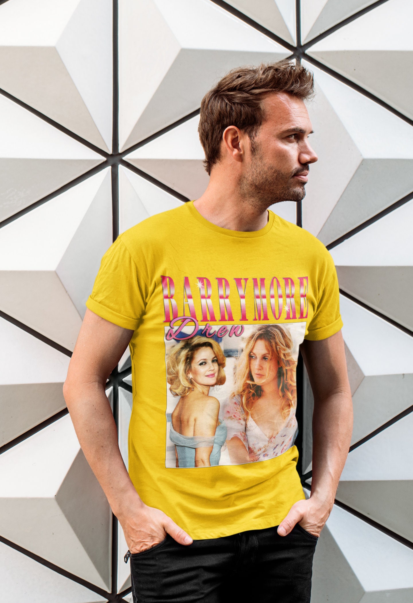 Drew Barrymore Vintage 90s Style Unisex T-Shirt Drew Barrymore Vintage 90s Style Unisex T-Shirt