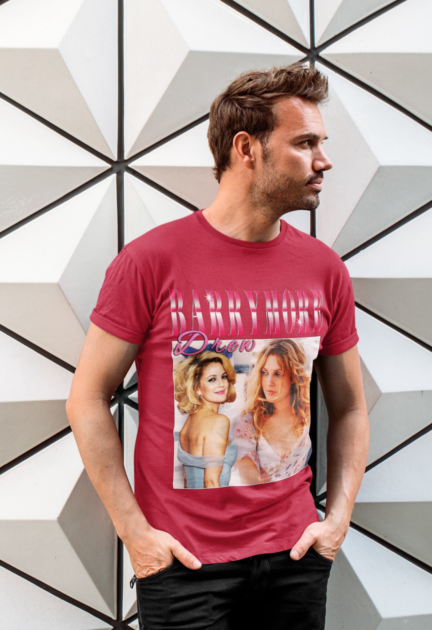 Drew Barrymore Vintage 90s Style Unisex T-Shirt Drew Barrymore Vintage 90s Style Unisex T-Shirt