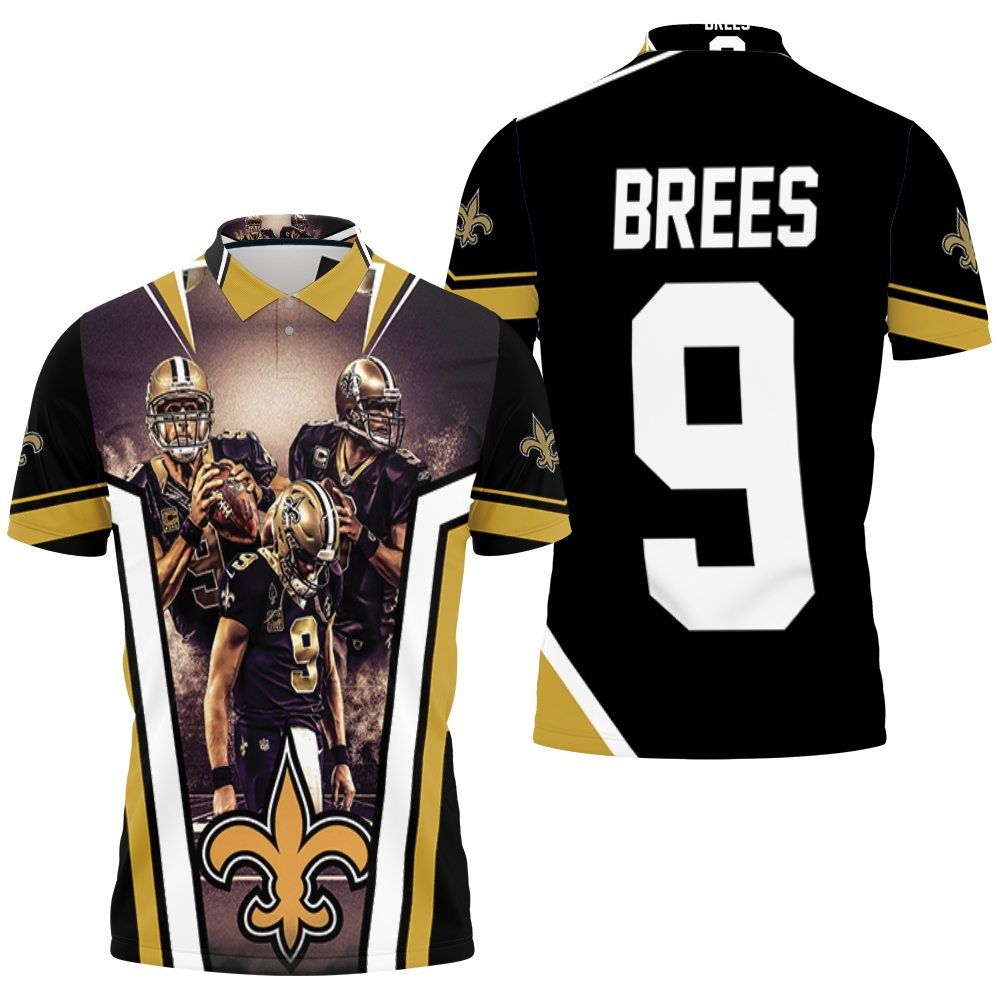 Drew Brees New Orleans Saints 3d Polo Shirt All Over Print Shirt 3d T-shirt Drew Brees New Orleans Saints 3d Polo Shirt All Over Print Shirt 3d T-shirt