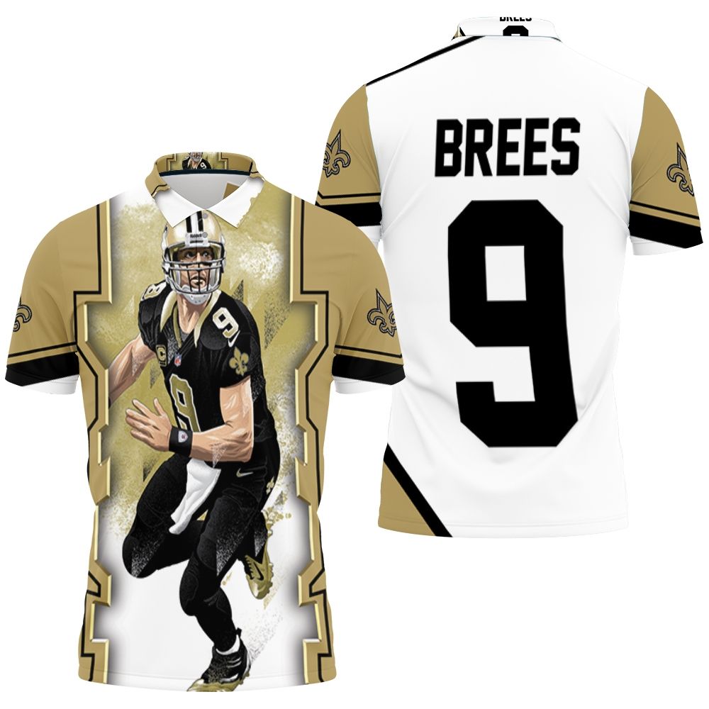 Drew Brees New Orleans Saints Oil Painting Polo Shirt All Over Print Shirt 3d T-shirt Drew Brees New Orleans Saints Oil Painting Polo Shirt All Over Print Shirt 3d T-shirt