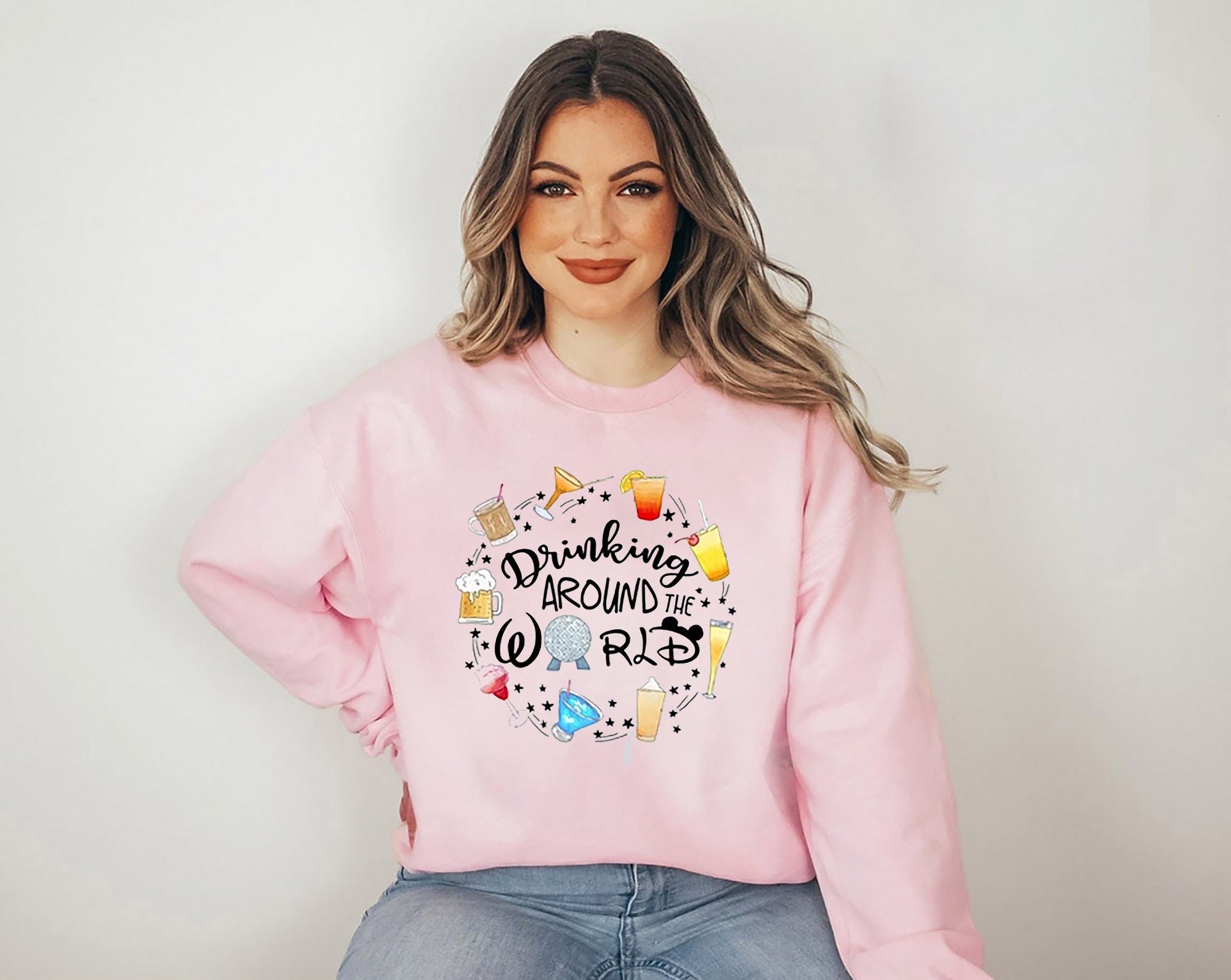 Drinking Around The World Disney Snack Unisex Sweatshirt Drinking Around The World Disney Snack Unisex Sweatshirt